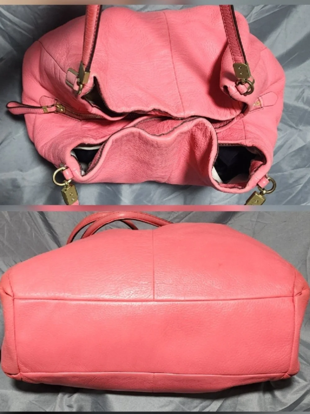 Coach Madison Pheobe Pink Leather Hobo Shoulderbag Purse